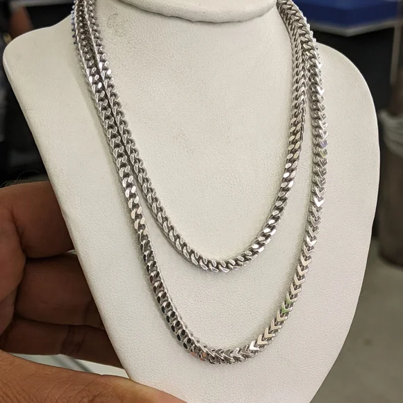 925 Sterling silver Franco chain